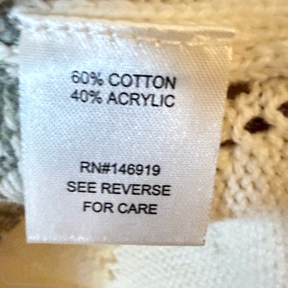 Pastel Floral Knit Cardigan - Picture 2 of 2